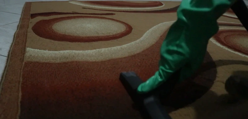 Carpet after wildfire ash removal treatment Medford Oregon